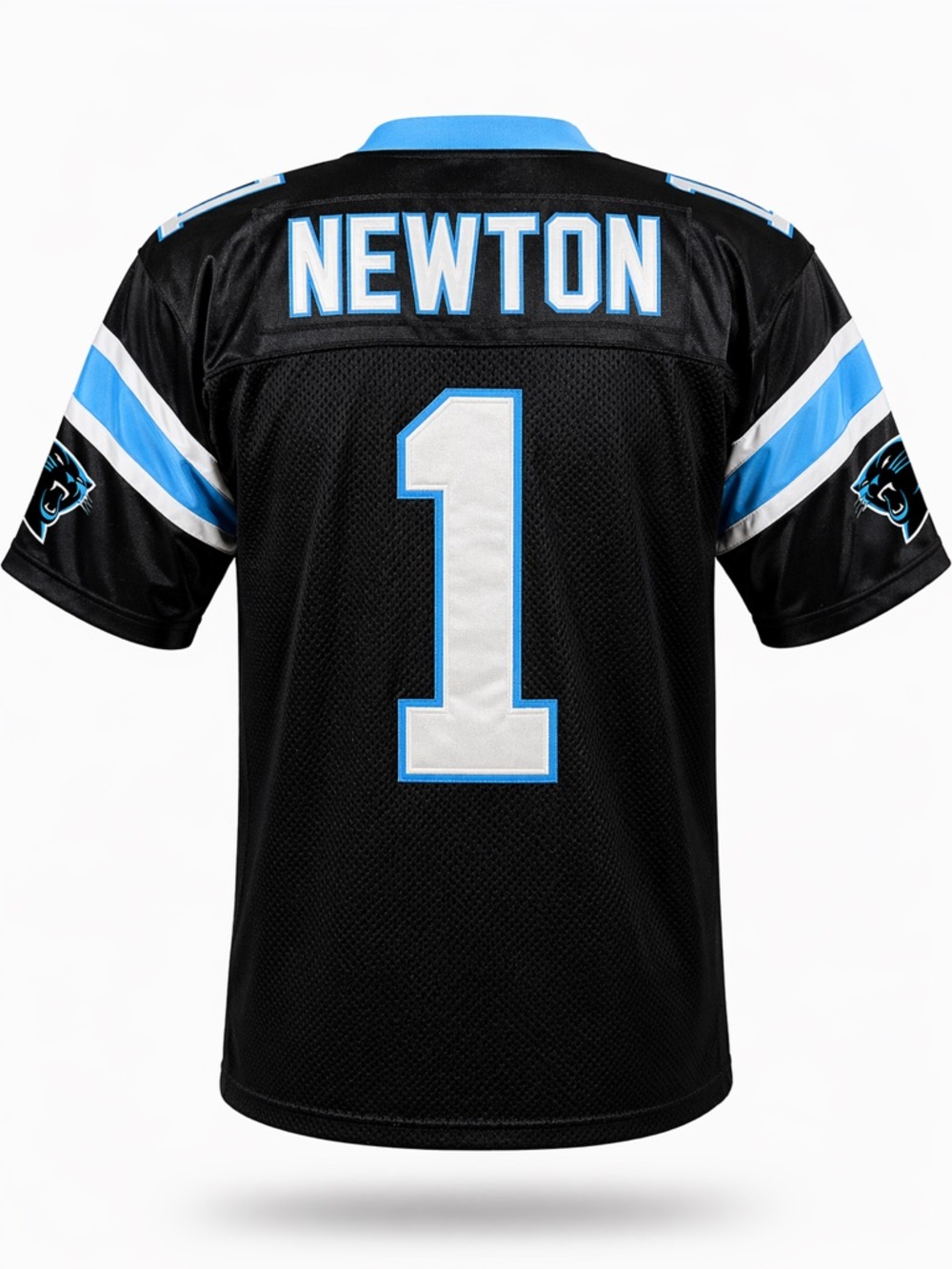 Cam Newton - Carolina Panthers #1 Black & Powder Blue NFL Jersey - XXL
